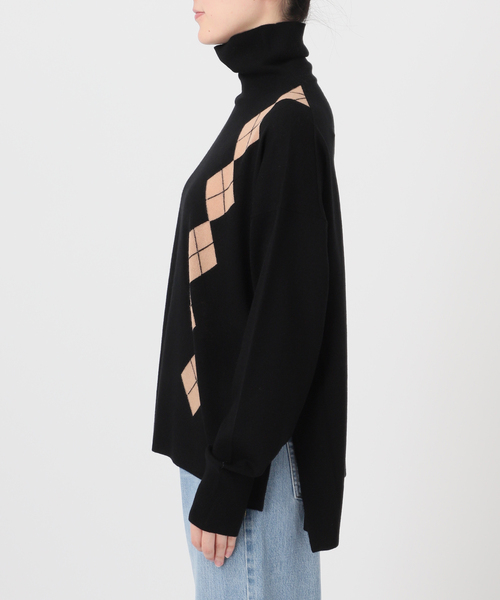 IENA（イエナ） ニット セーター ライトウールアーガイルニット