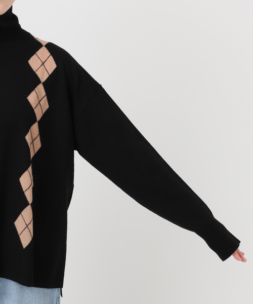 IENA（イエナ） ニット セーター ライトウールアーガイルニット