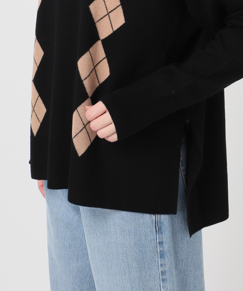 IENA（イエナ） ニット セーター ライトウールアーガイルニット