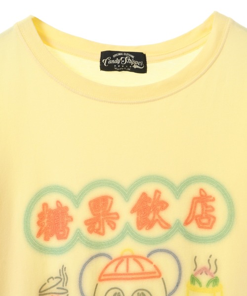 「Candy Stripper」 半袖Tシャツ 2 オフホワイト レディース_画像2