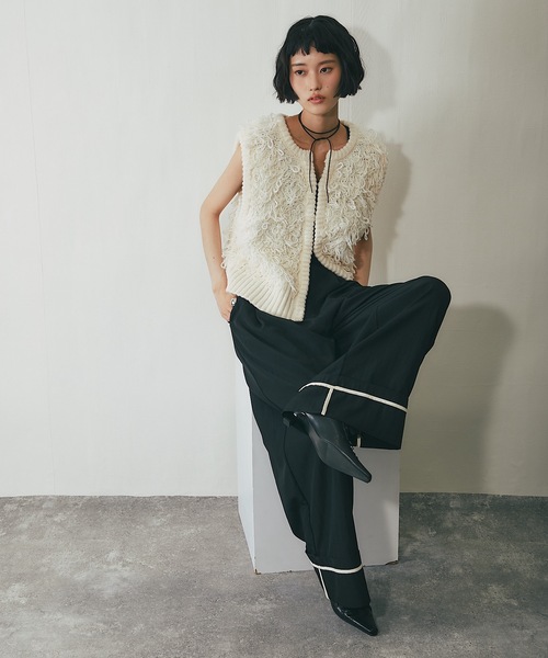 ベスト ジレ ループ網フリンジベスト レディース : ZOZOTOWN Yahoo!店