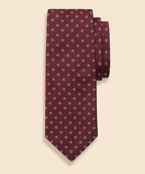 ネクタイ シルク　スモールフラワー　ジャカードタイ | BROOKS BROTHERS