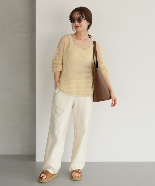 「MOHI」 フラットサンダル 37 キャメル レディース_画像7