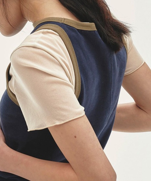 「TODAYFUL」 半袖カットソー FREE キナリ レディース_画像4