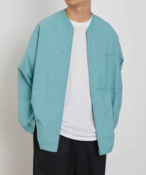 新品 2WAYライトブルゾン アダムエロペ アウター ナイロンジャケット ADAM ET ROPE'（アダムエロペ） ナイロンブルゾン L ターコイズブルー