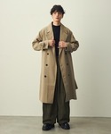 トレンチコート コート Draped over...の詳細画像3