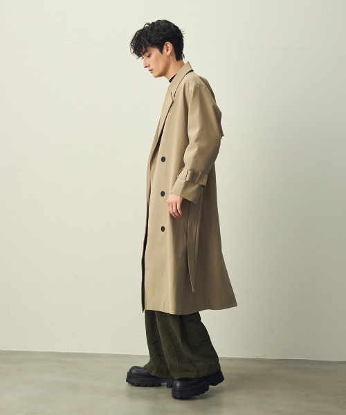 トレンチコート コート Draped over double trench coat / ドレープオーバーダブルトレンチコート メンズ レディース_11