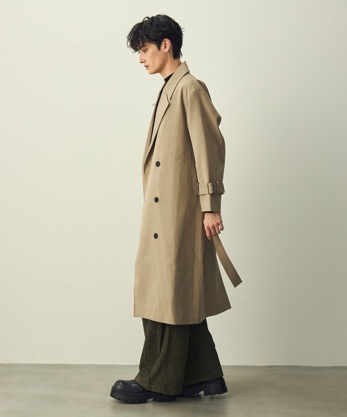 トレンチコート コート Draped over double trench coat / ドレープオーバーダブルトレンチコート メンズ レディース_12