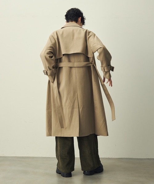 Shoowtime（ショウタイム） トレンチコート コート Draped over double