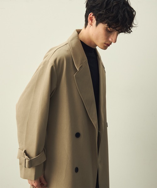 Shoowtime（ショウタイム） トレンチコート コート Draped over double
