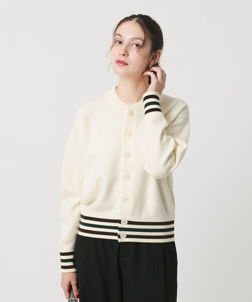 ビューティー＆ユース ユナイテッドアローズ（BEAUTY&YOUTH）/ウールブレンド ラインカーディガン BEAUTY＆YOUTH UNITED ARROWS カーディガン ウールブレンド ライン