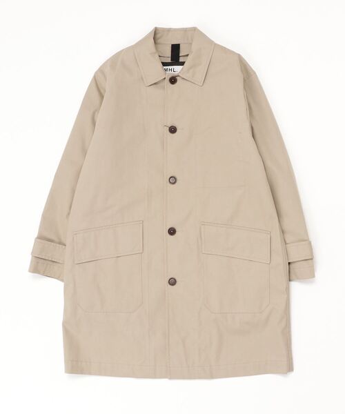 エムエイチエル　ステンカラーコート　メンズ MHL.（エムエイチエル） ステンカラーコート コート PROOFED COTTON