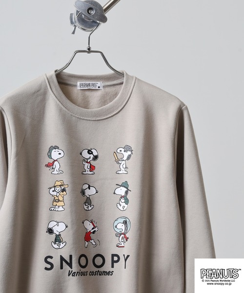 PEANUTS トレーナー スウェット プリント裏起毛トレーナー メンズ