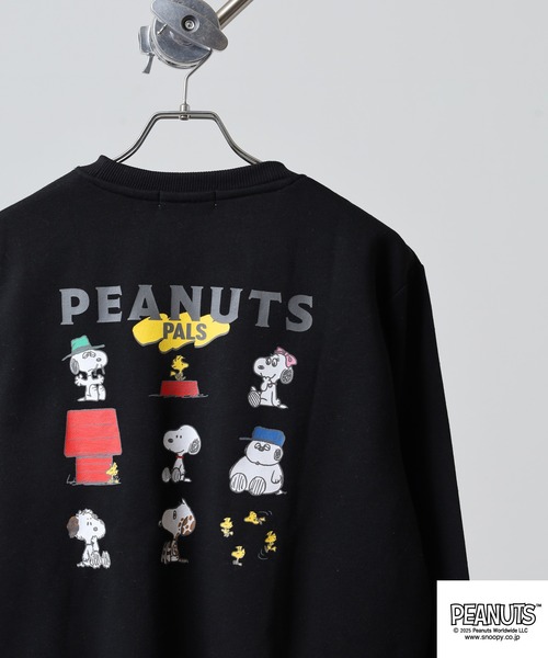 PEANUTS トレーナー スウェット プリント裏起毛トレーナー メンズ