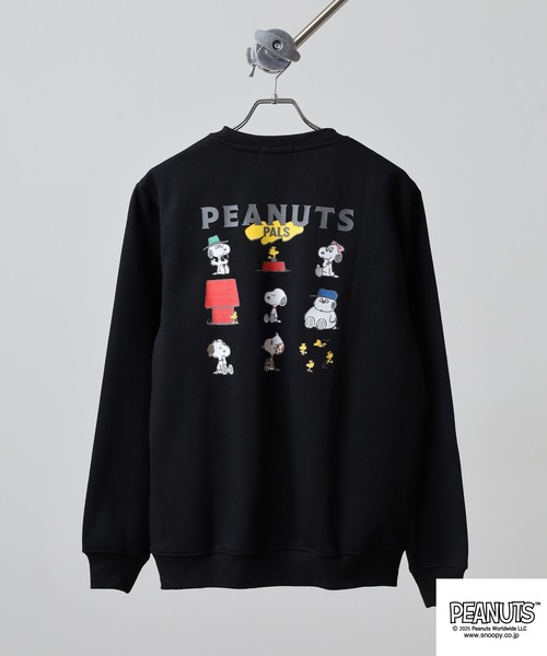 PEANUTS トレーナー スウェット プリント裏起毛トレーナー メンズ