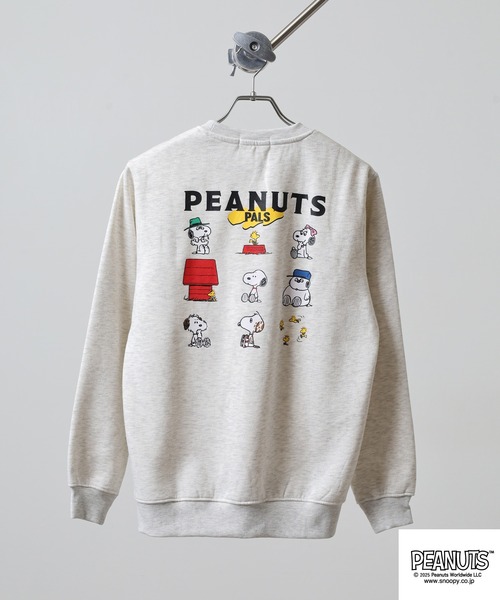 PEANUTS トレーナー スウェット プリント裏起毛トレーナー メンズ