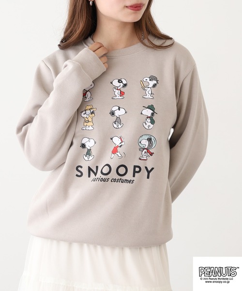 PEANUTS トレーナー スウェット プリント裏起毛トレーナー メンズ
