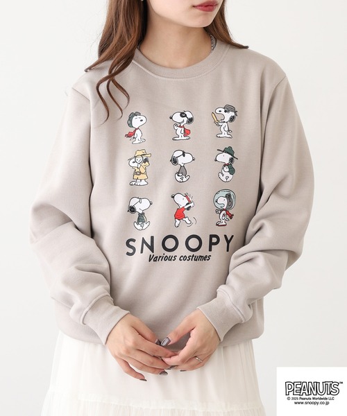 PEANUTS トレーナー スウェット プリント裏起毛トレーナー メンズ