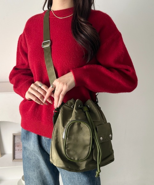 カーサピッコーネ タグ付き ショルダーバッグ ハンドバッグ 2way 巾着 2WAY巾着バッグ(L)|カーサピッコーネ - ゴルフウェアや婦人服通販