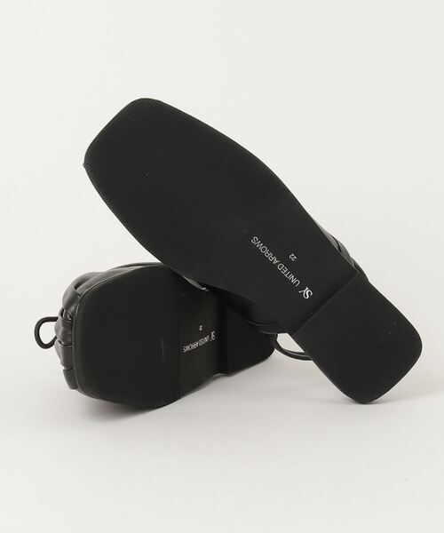 「SY UNITED ARROWS」 フラットサンダル 25cm ブラック レディース_画像3