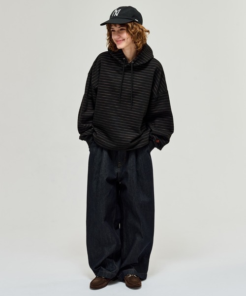 WETTEMPT パーカー HEAVY WEIGHT BORDER HOODIE / ヘビーウェイト