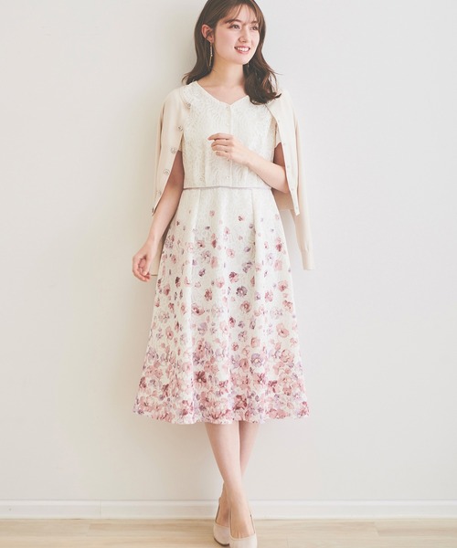 「LAISSE PASSE」 半袖ワンピース SMALL ピンク レディース_画像2