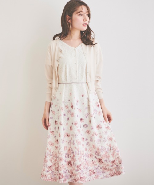 「LAISSE PASSE」 半袖ワンピース SMALL ピンク レディース_画像4