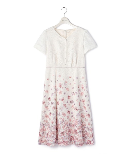 「LAISSE PASSE」 半袖ワンピース SMALL ピンク レディース_画像6