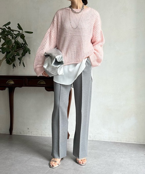 DouDou（ドゥドゥ） 長袖ニット FREE ベージュ レディース : ZOZOTOWN