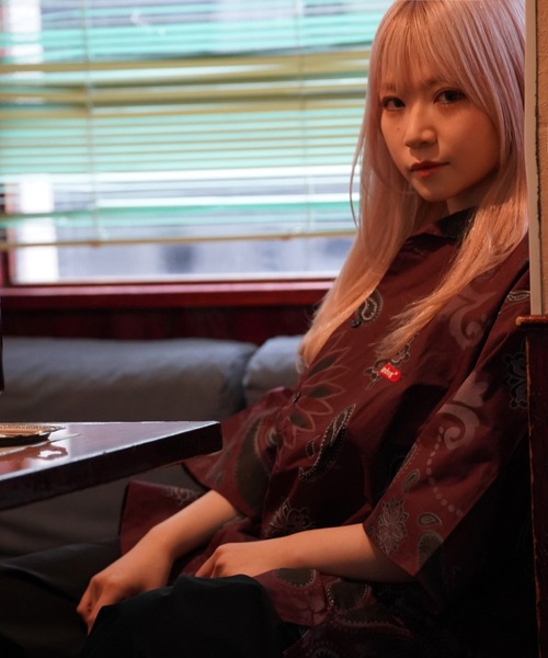 「GALFY」 半袖シャツ L ブラック メンズ_画像9