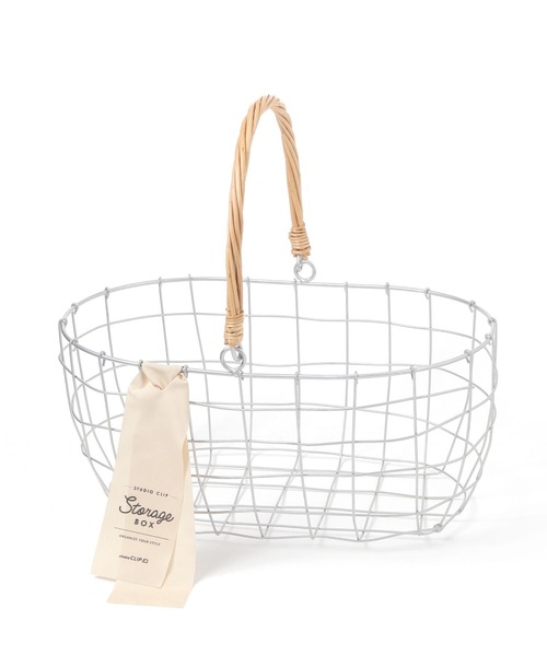 収納 ワイヤーオーバルバスケット | studio CLIP | 08