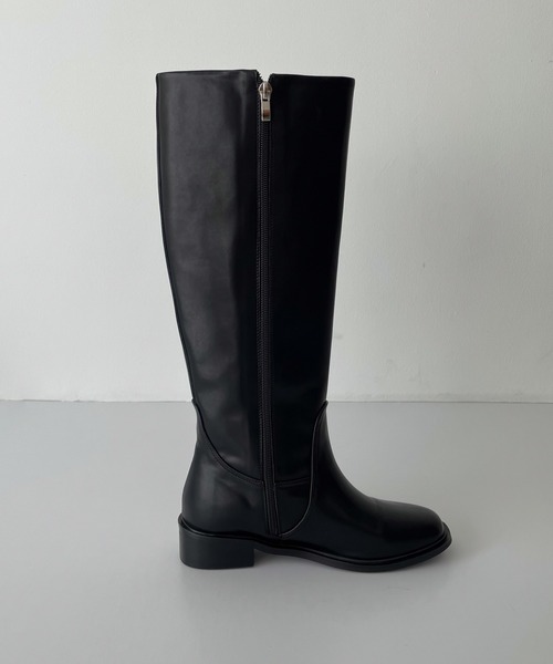 「CANAL JEAN」 ロングブーツ 25 ブラック レディース_画像6