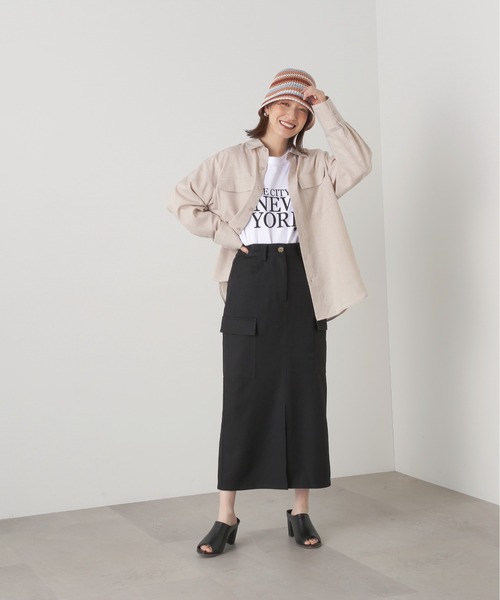 「N.（N. Natural Beauty Basic）」 長袖シャツ MEDIUM グレー レディース_画像5