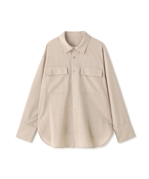 「N.（N. Natural Beauty Basic）」 長袖シャツ MEDIUM グレー レディース_画像6