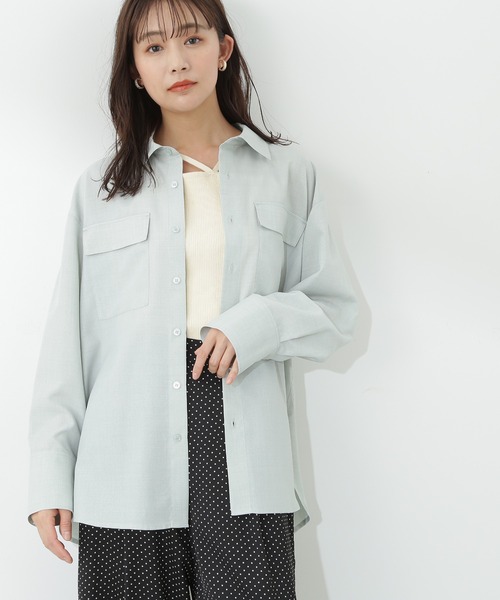 「N.（N. Natural Beauty Basic）」 長袖シャツ MEDIUM グレー レディース_画像8