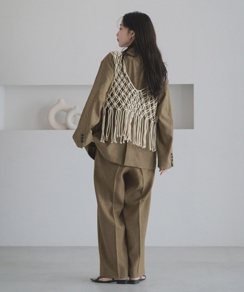 今季！新品！ローリーズファームブラウン ジャケット　今月限定大幅値下げ LOWRYS FARM（ローリーズファーム） テーラードジャケット FREE