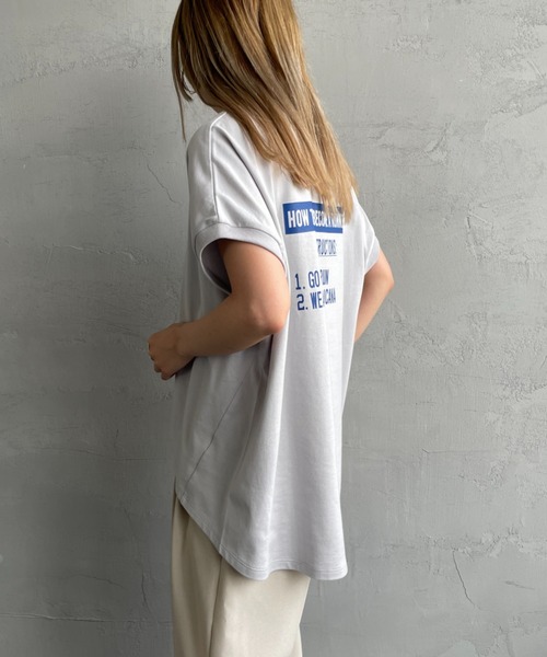 「AMERICANA」 半袖Tシャツ F ホワイト レディース_画像9