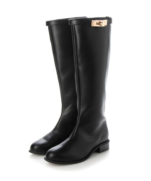 「Launa lea」 ロングブーツ S ダークブラウン レディース_画像5