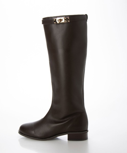 「Launa lea」 ロングブーツ S ダークブラウン レディース_画像7