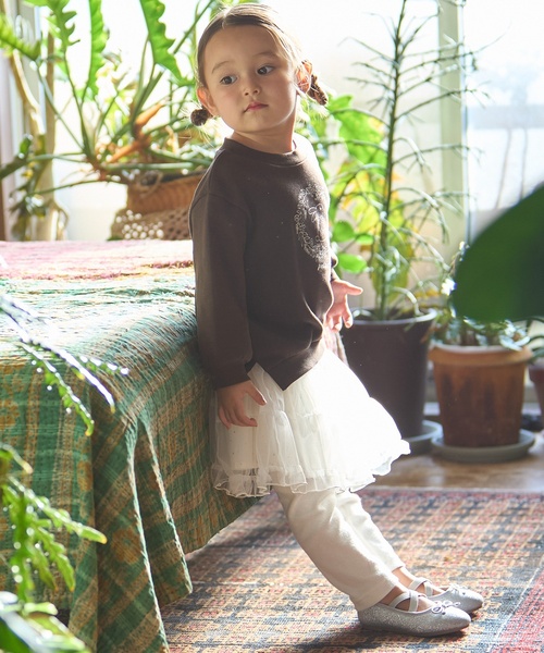 petit main スカート レギンスつきチュールスカート キッズ 子供服