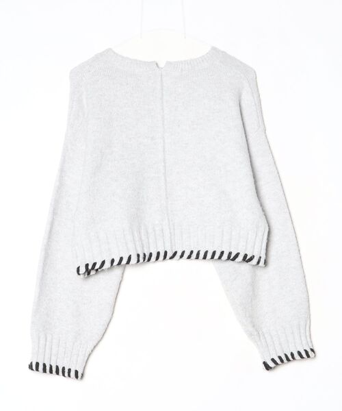 「CITEN」 長袖ニット FREE ライトグレー レディース_画像2