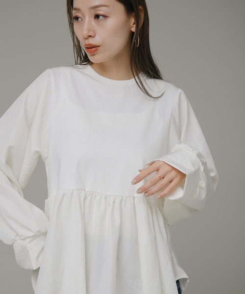 URBAN RESEARCH Sonny Label 長袖ブラウス FREE オフホワイト