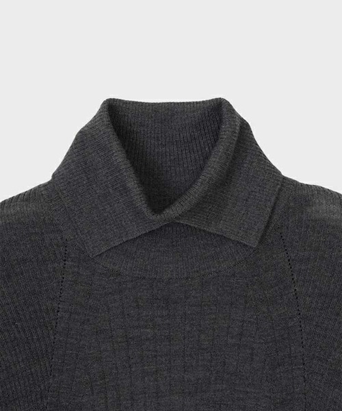 CINOH（チノ） ニット セーター 「CINOH/チノ」TURTLE NECK TIGHT KNIT