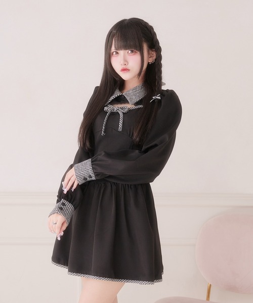 Pal elfy ワンピース 胸開き配色ワンピース : ZOZOTOWN Yahoo!店