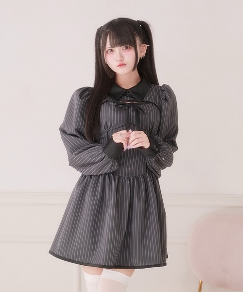 Pal elfy ワンピース 胸開き配色ワンピース : ZOZOTOWN Yahoo!店