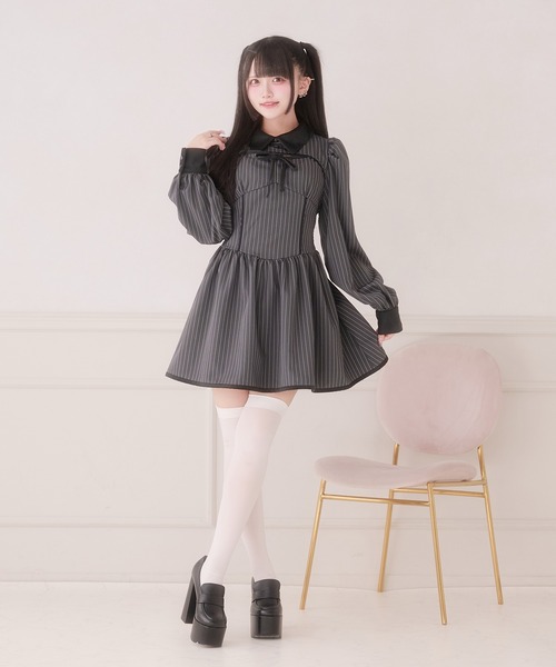 Pal elfy クラシカルシャツレイヤードワンピース クラシカルシャツレイヤードワンピース（ワンピース）｜Pal elfy（パル