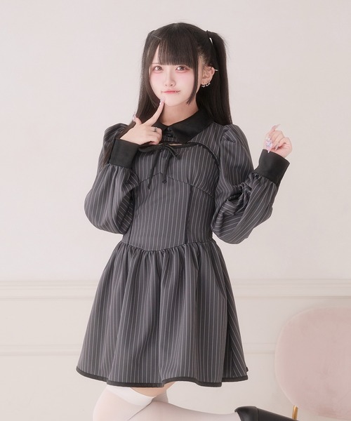 Pal elfy ワンピース 胸開き配色ワンピース : ZOZOTOWN Yahoo!店