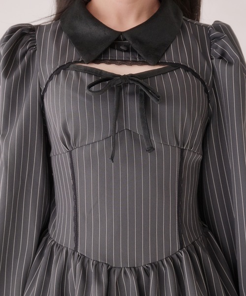 Pal elfy ワンピース 胸開き配色ワンピース : ZOZOTOWN Yahoo!店