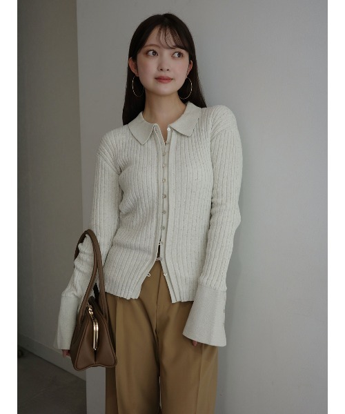 anuans ニットトップス anuans（アニュアンス） ニット セーター ネップラメニットトップス