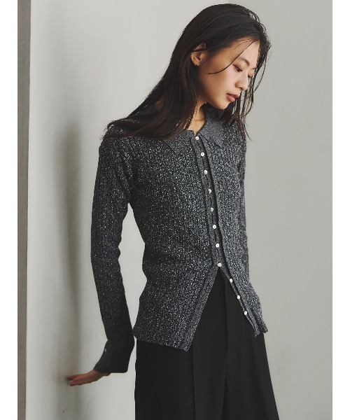 anuans（アニュアンス） ニット セーター ネップラメニットトップス